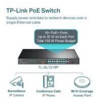 TP-Link 16-Port 10/100mbps + 2-PortGb Rackmount Switch