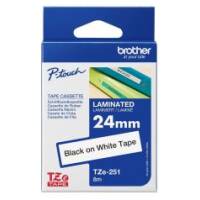 Brother TZe251 P-touch Black Print on White Laminated Label Tape Dealer Distributor Price Nigeria - CCTech +2349159400000